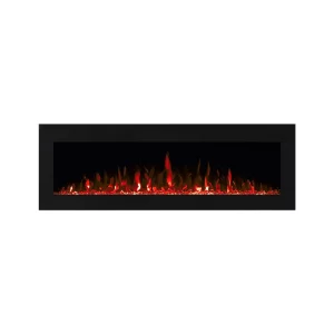 cheminee electrique murale volcano 3xl rouge