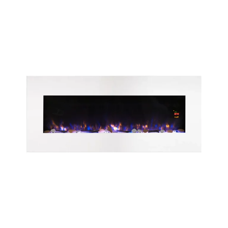 White Loft XXL wall-mounted electric fireplace