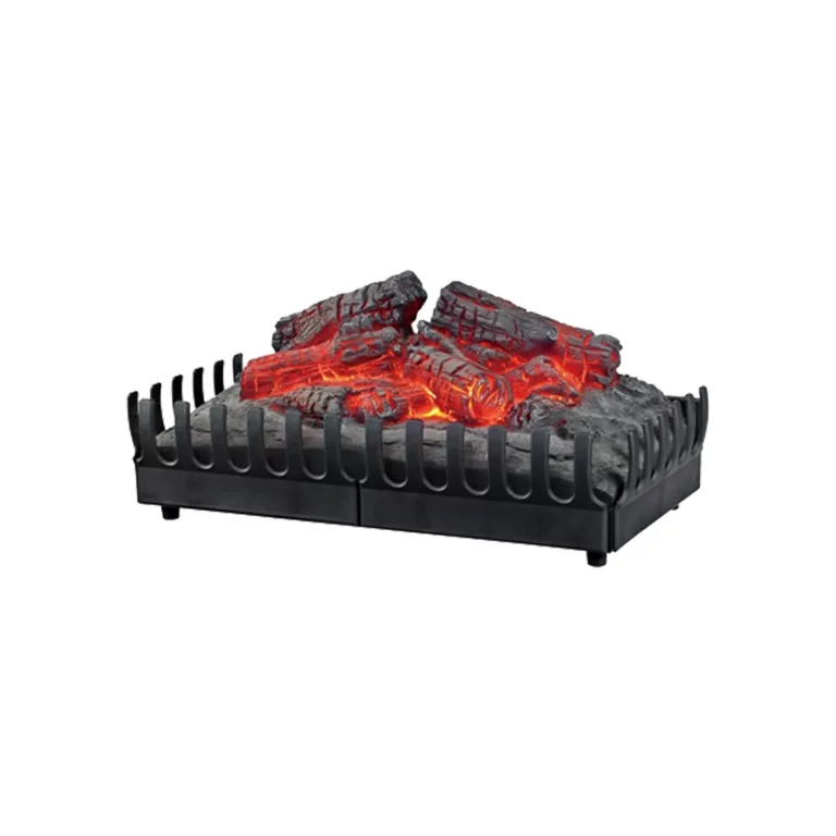 Mobile electric fireplace Log-burning fireplace